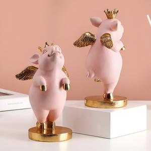 Piggy with Golden Wings Figure - Tinyminymo