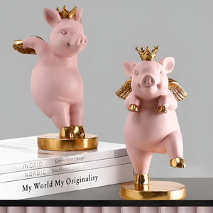 Piggy with Golden Wings Figure - Tinyminymo