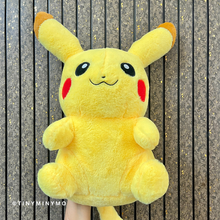 Load image into Gallery viewer, Pikachu Soft Toy on a wooden background - Tinyminymo
