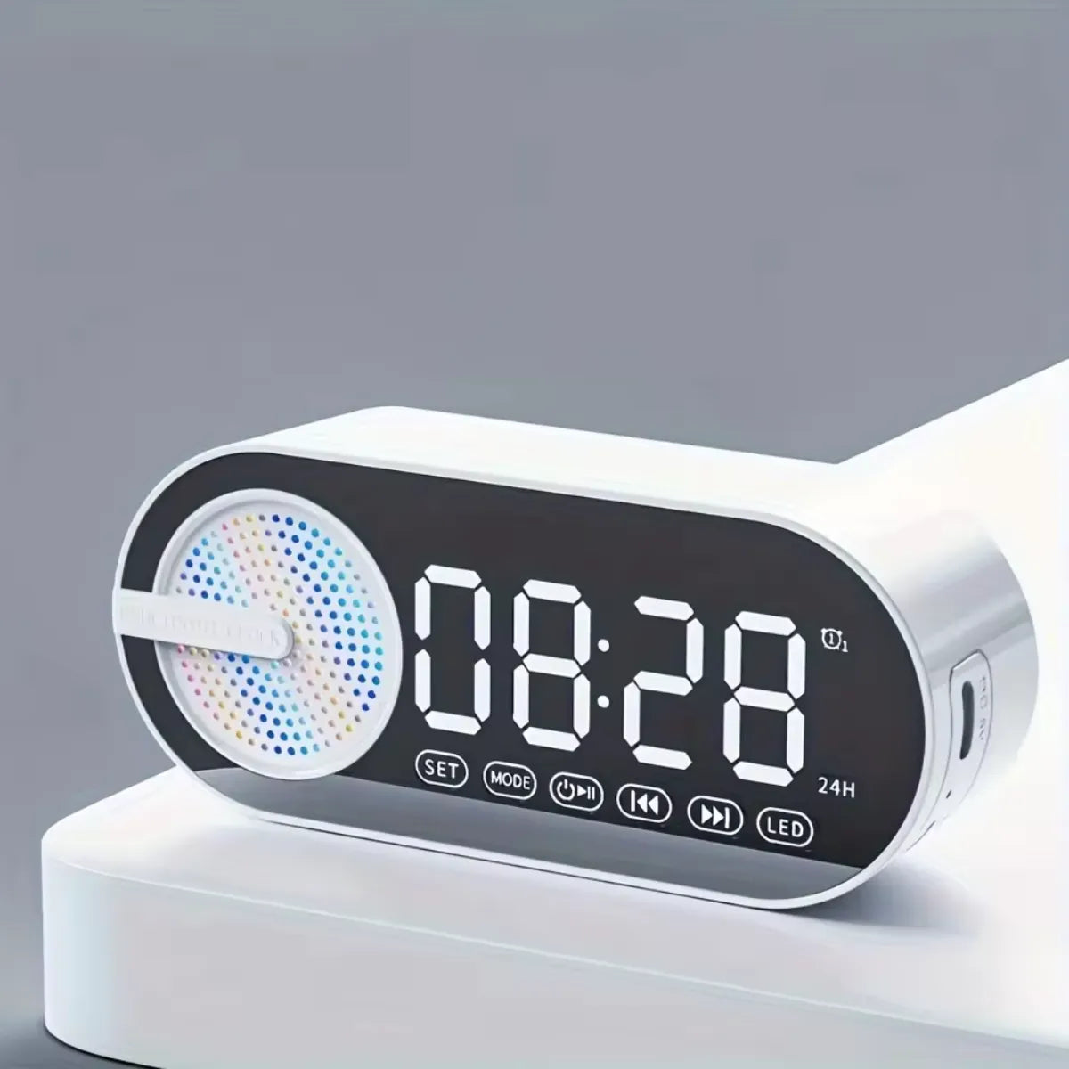 White Color Digital Mini Speaker - Tinyminymo