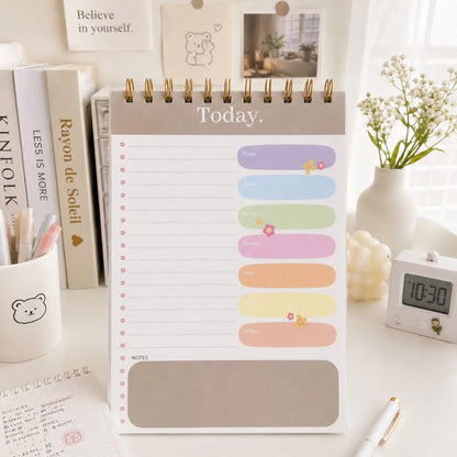 Brown Planner Notepad - Tinyminymo