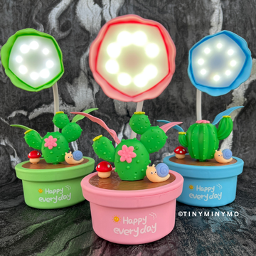 Plant Desk Lamp for Girls, Kids & Teachers – Rechargeable & Stylish