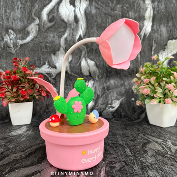 Plant Desk Lamp for Girls, Kids & Teachers – Rechargeable & Stylish