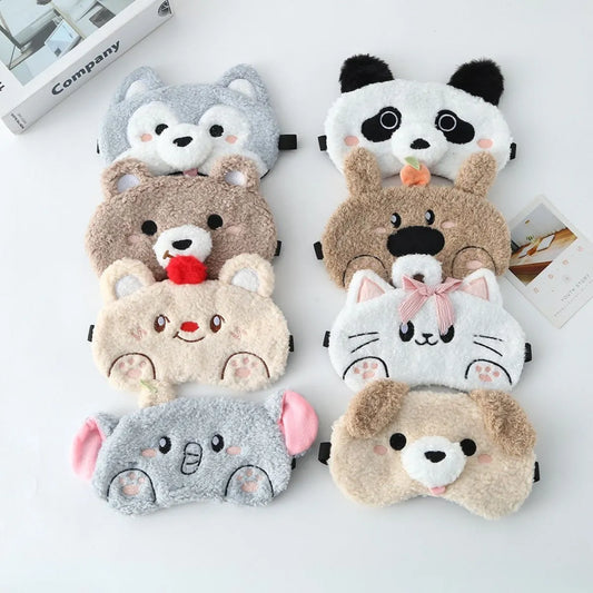 All Variants of Plush Animal Eye Masks - Tinyminymo