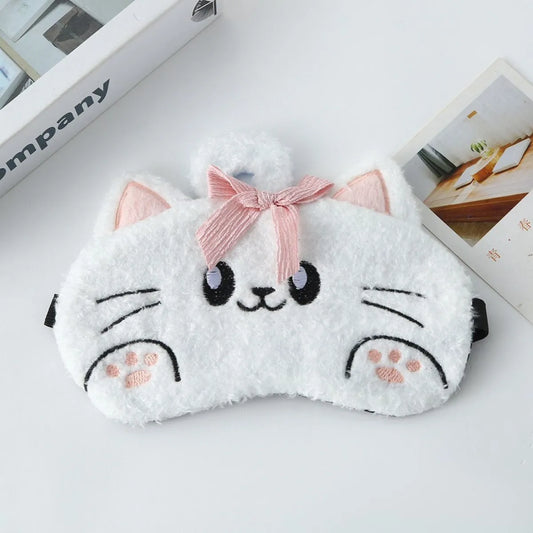 Plush Cat Eye Mask with Gel Pad - Tinyminymo