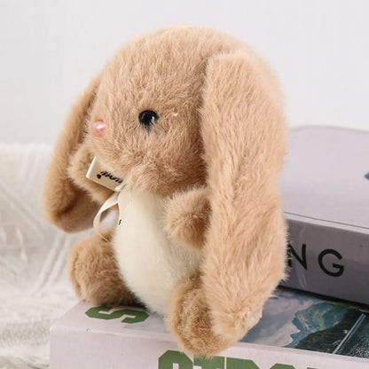 Plush Bunny Keychain in Beige Color - Tinyminymo