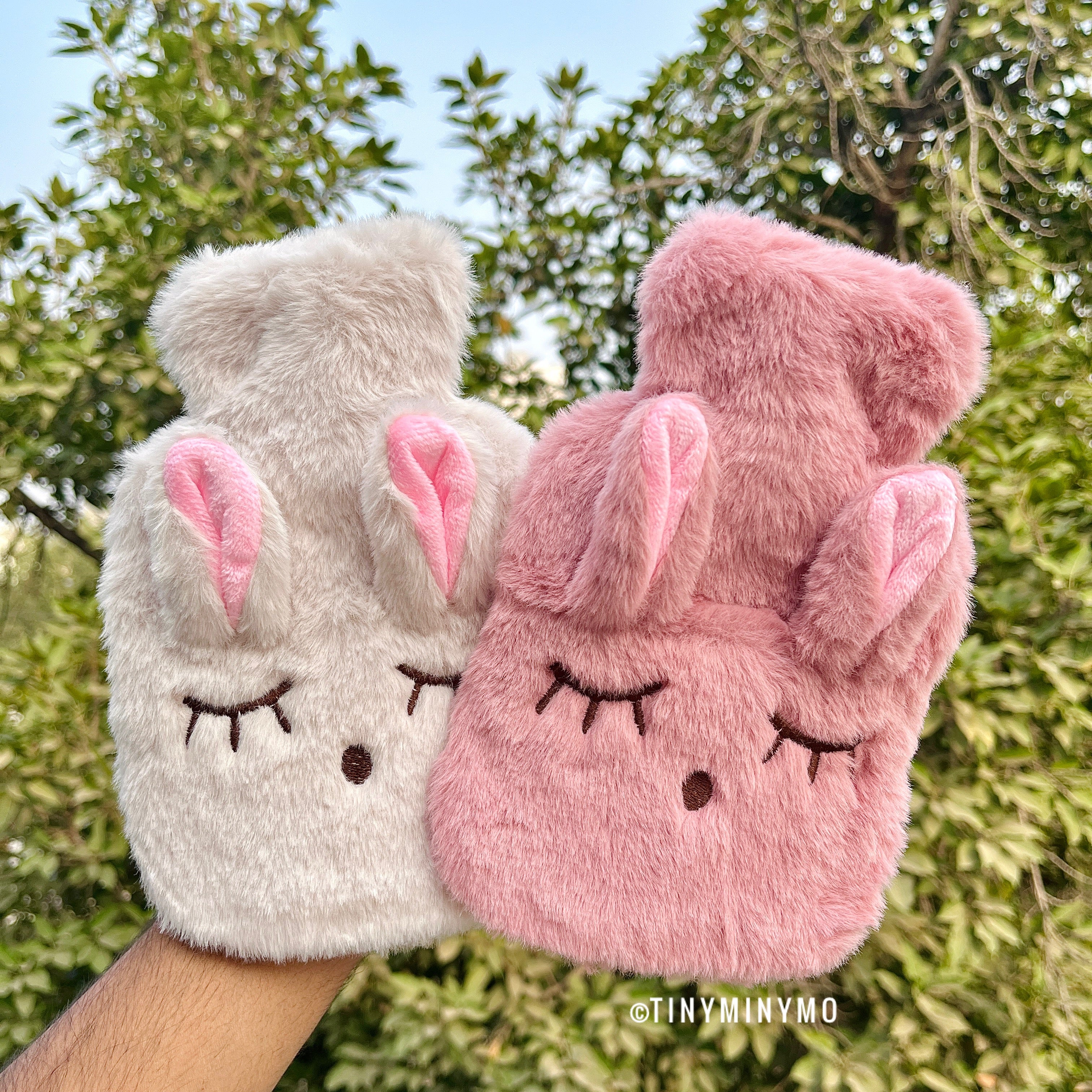 Plush Bunny Mini Hot Water Bag- Tinyminymo