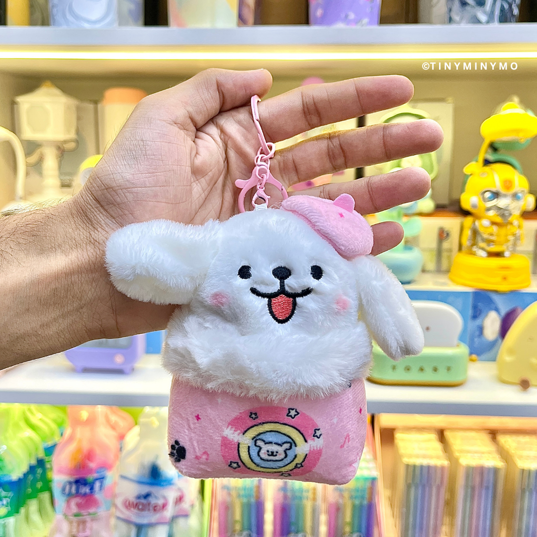 Plush Cute Dog 3D Keychain - Tinyminymo