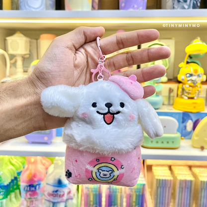 Plush Cute Dog 3D Keychain - Tinyminymo