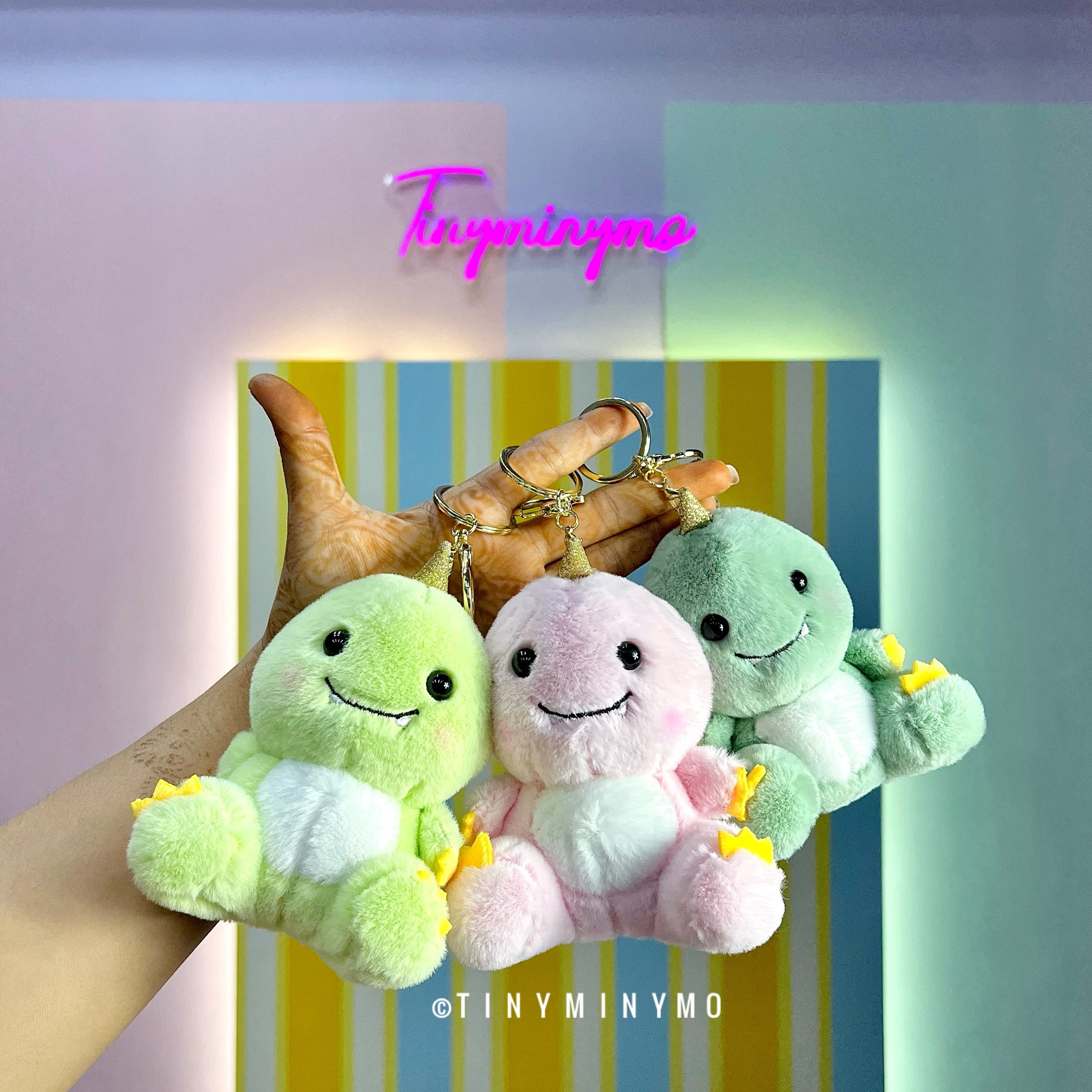 Plush Dino 3D Keychain - Tinyminymo