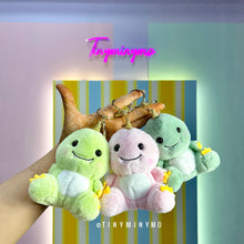 Load image into Gallery viewer, Plush Dino 3D Keychain - Tinyminymo
