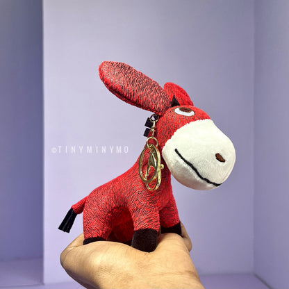 Plush Donkey Keychain - Tinyminymo