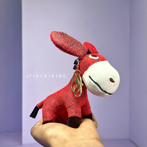 Plush Donkey Keychain - Tinyminymo