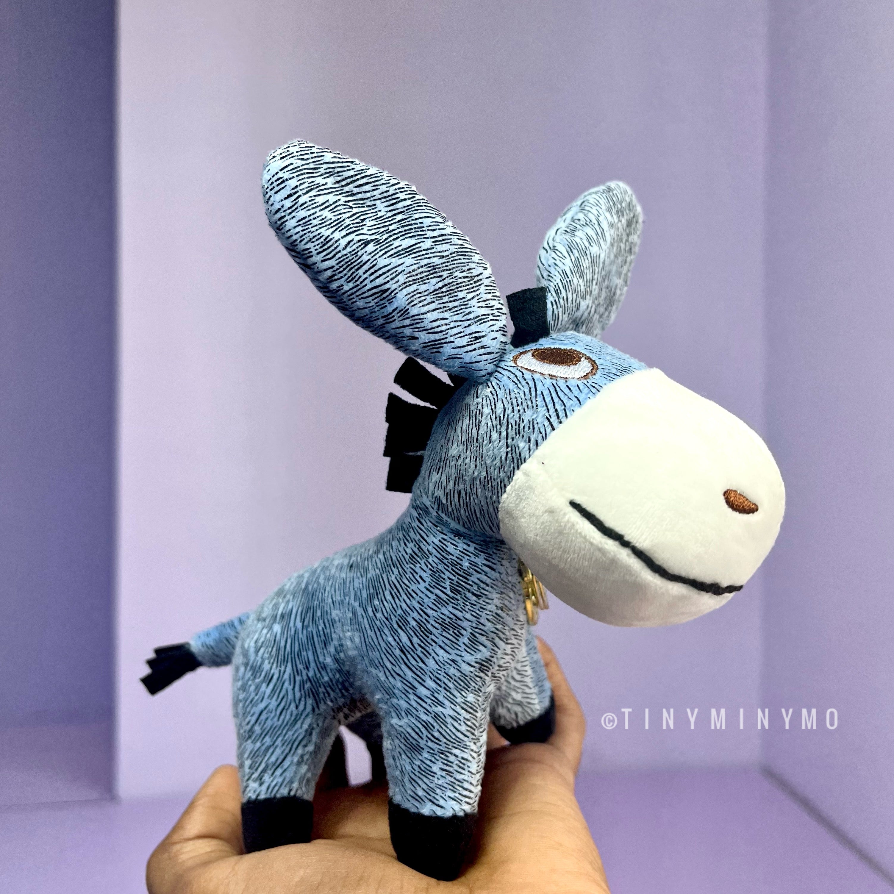 Plush Donkey Keychain - Tinyminymo