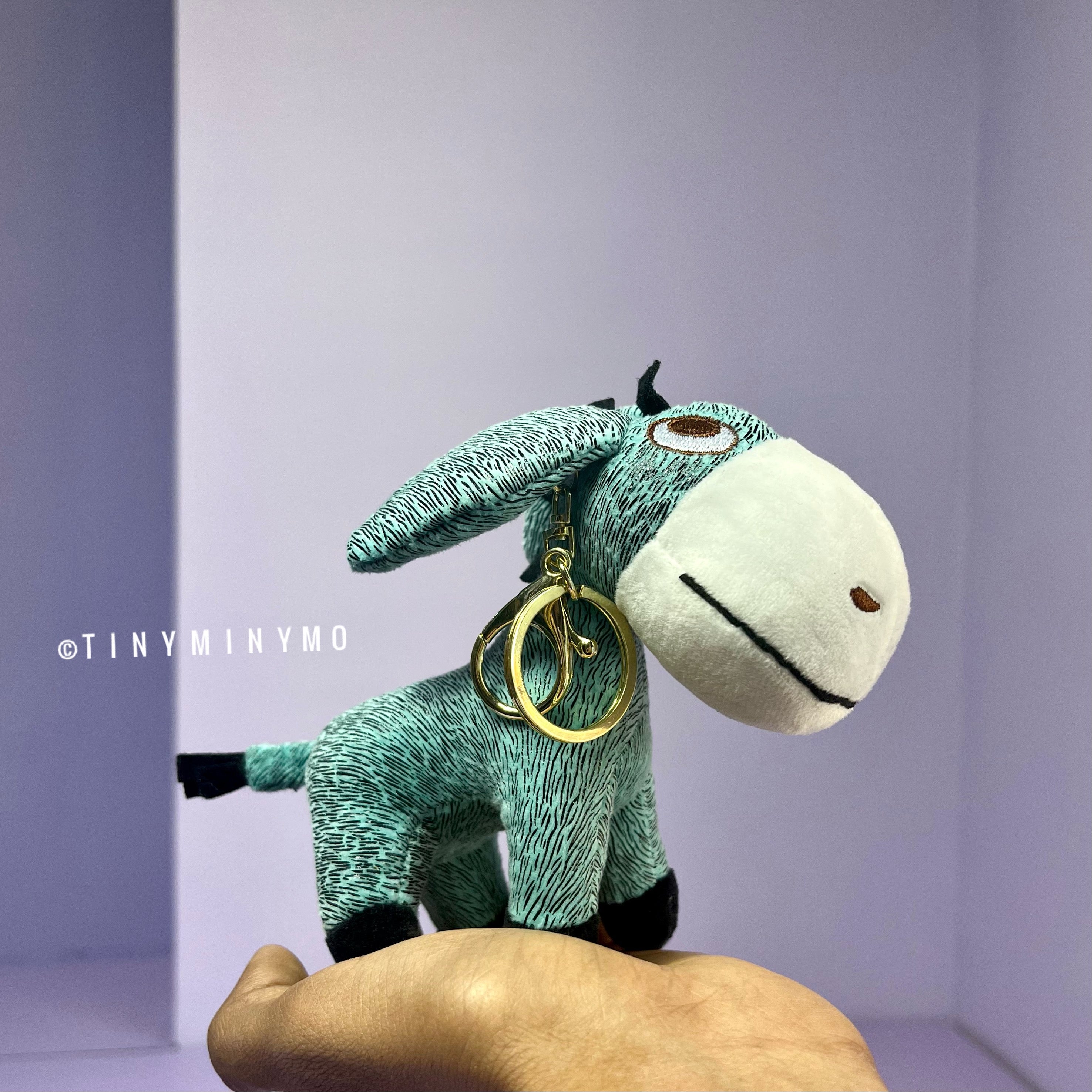 Plush Donkey Keychain - Tinyminymo