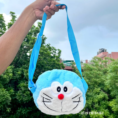 Plush Doraemon Sling Bag - Tinyminymo