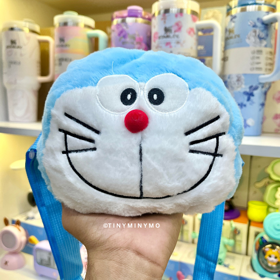 Plush Doraemon Sling Bag - Tinyminymo