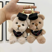 Plush Graduation Bear 3D Keychain - Tinyminymo