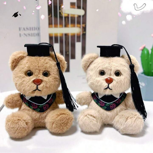 Plush Graduation Bear 3D Keychain - Tinyminymo