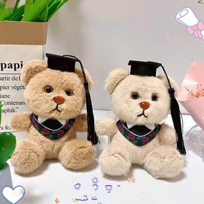 Plush Graduation Bear 3D Keychain - Tinyminymo