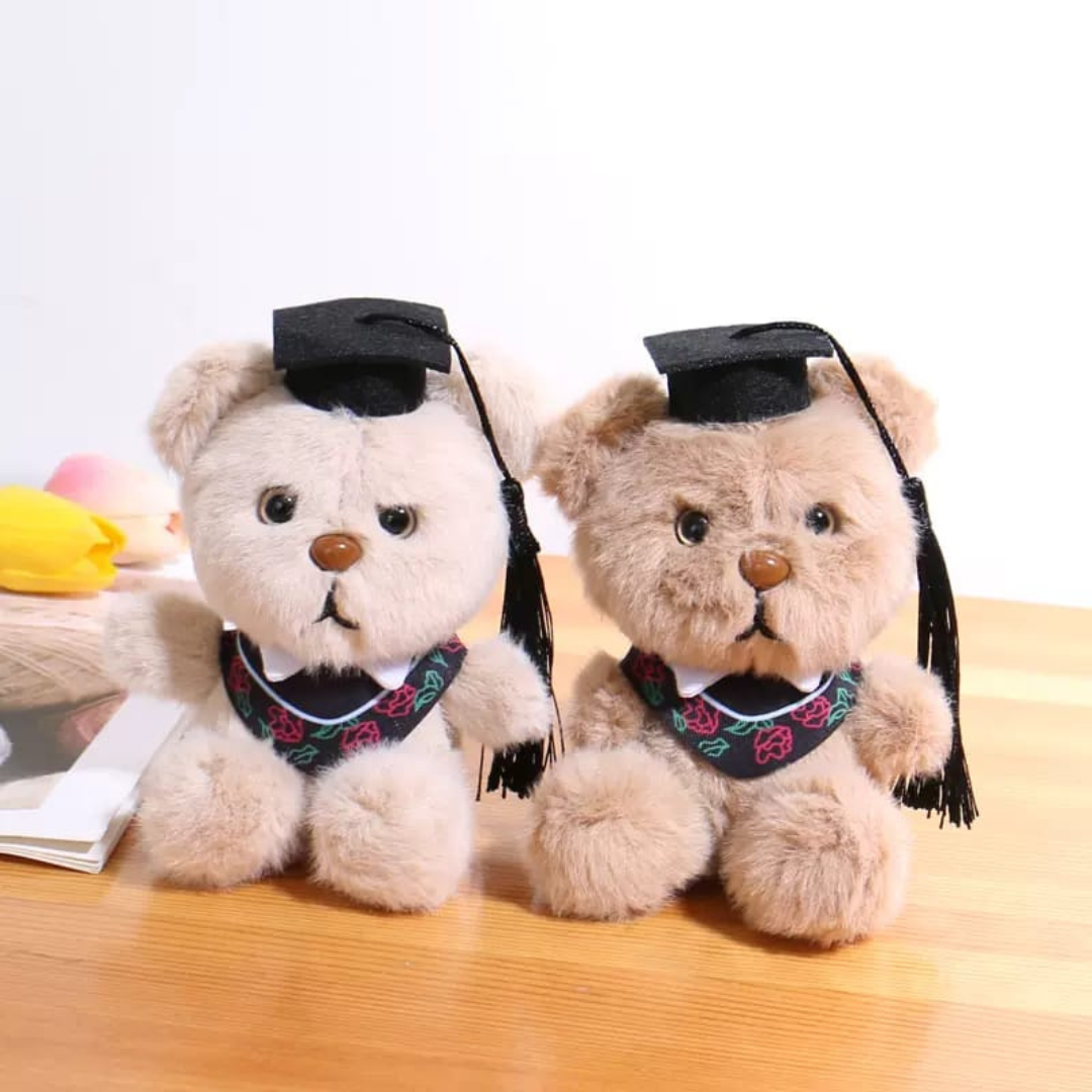 Plush Graduation Bear 3D Keychain - Tinyminymo