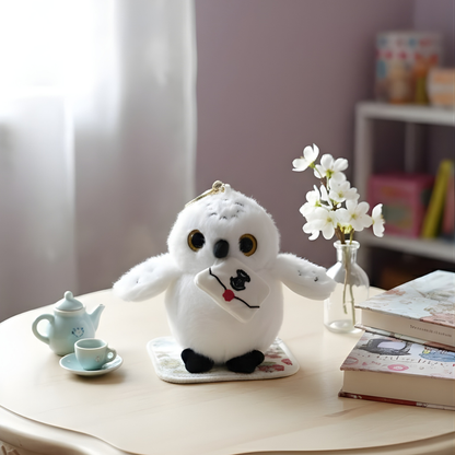 Plush Keychain in Hedwig Owl Design - Tinyminymo