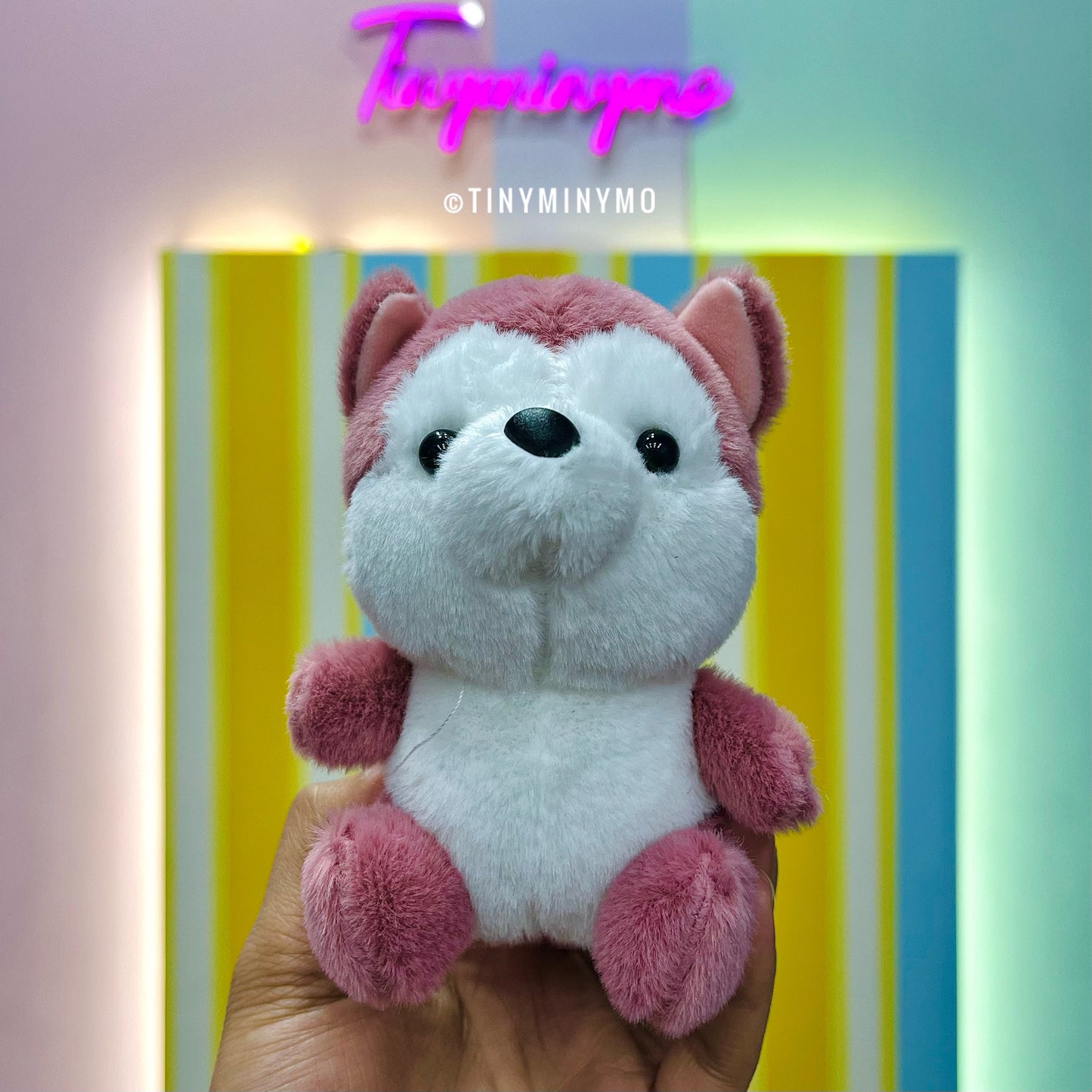 Plush Husky 3D Keychain - Tinyminymo