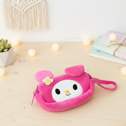 My Melody Plush Kids Zipper Pouch - Tinyminymo