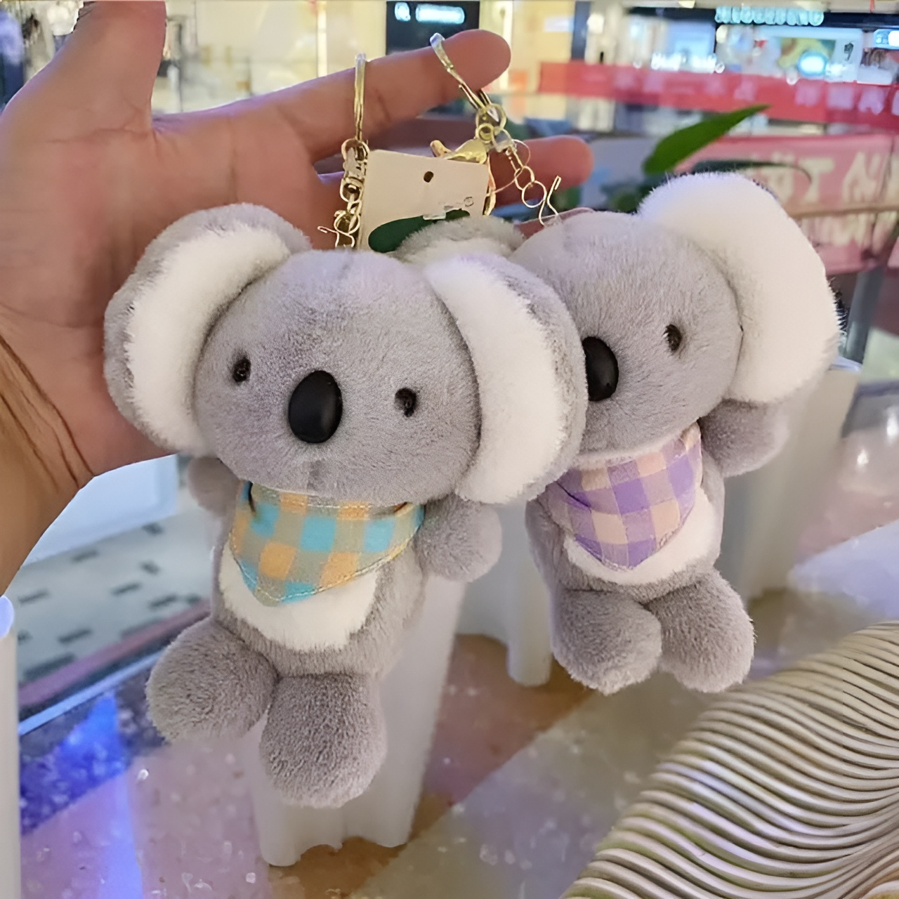 Plush Koala Bear 3D Keychain - Tinyminymo