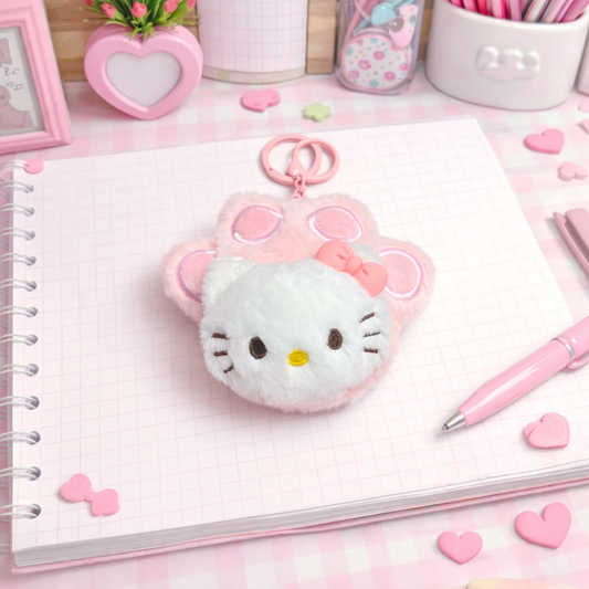 Hello Kitty Fluffy Keychain - Tinyminymo