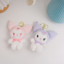 Load image into Gallery viewer, Plush Kuromi 3D Keychain - Tinyminymo
