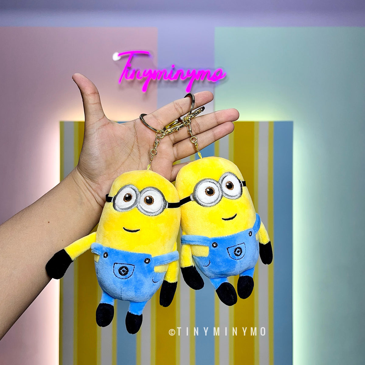 Plush Minion 3D Keychain - Tinyminymo
