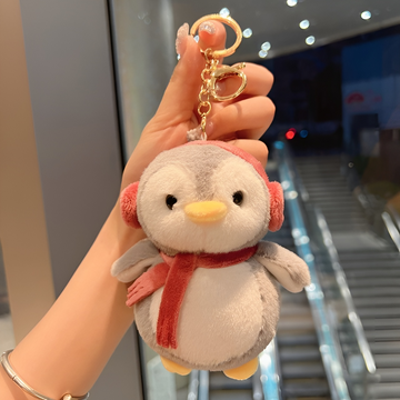 Penguin online plush keychain