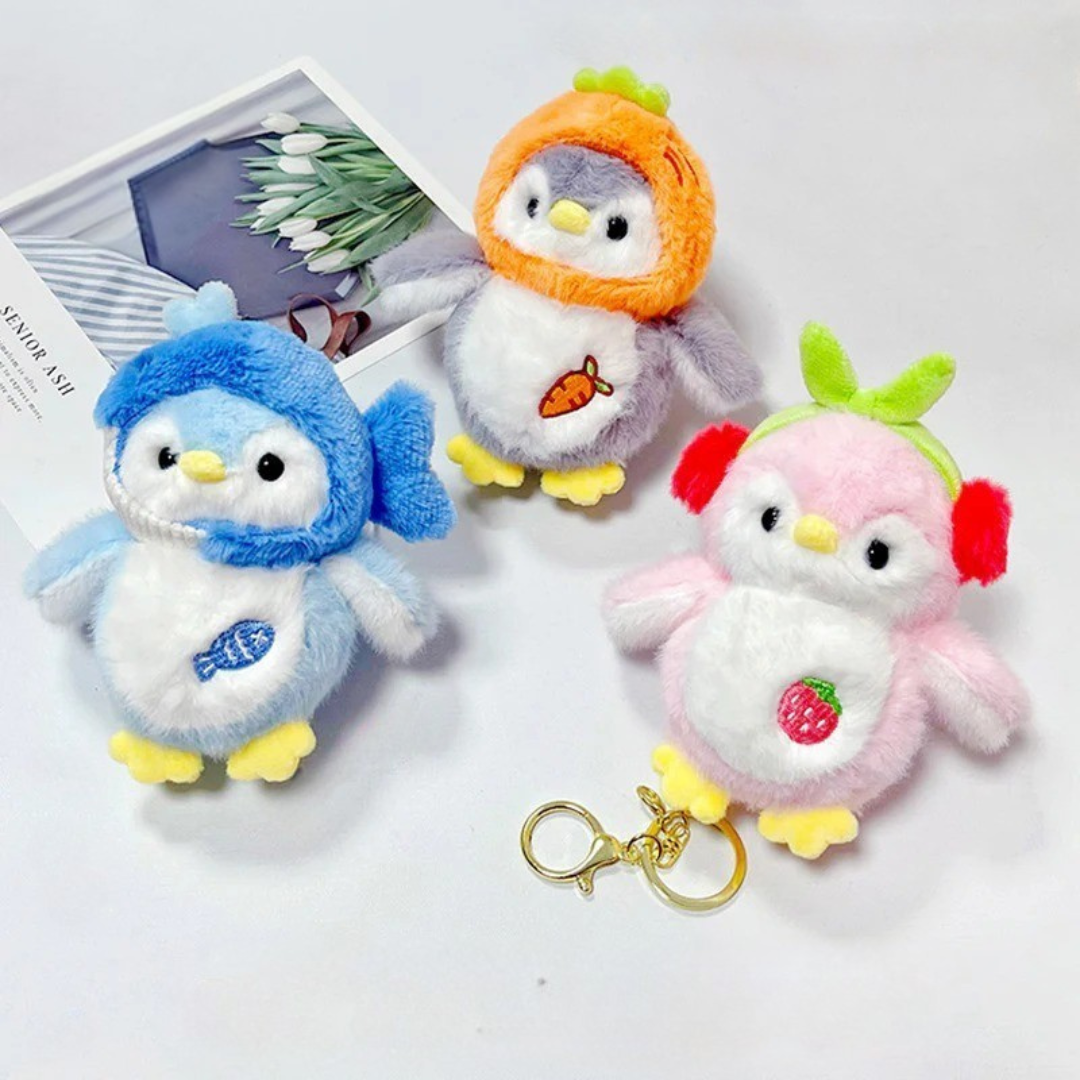 Plush Penguin 3D Keychain - Tinyminymo