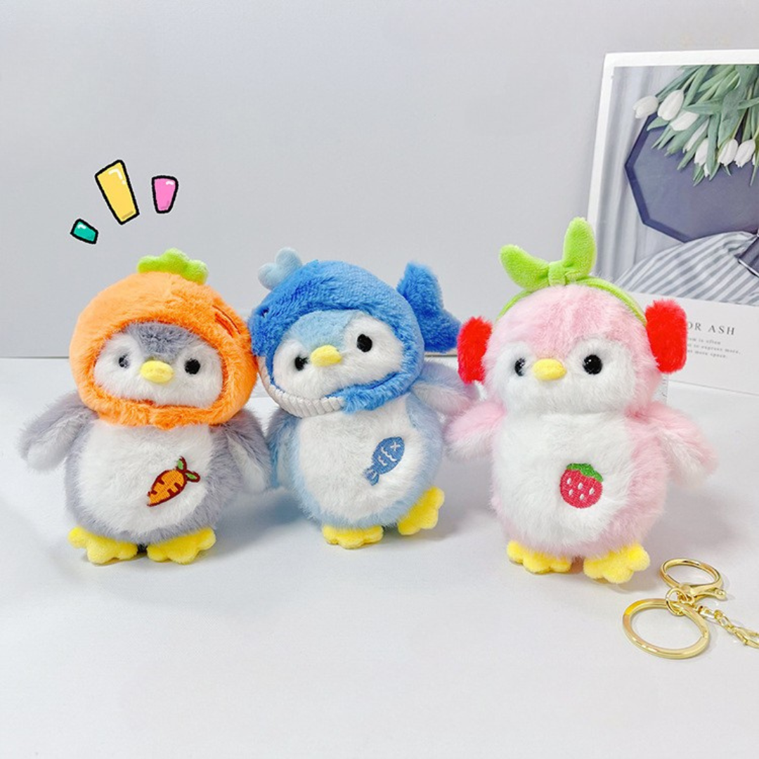 Plush Penguin 3D Keychain - Tinyminymo