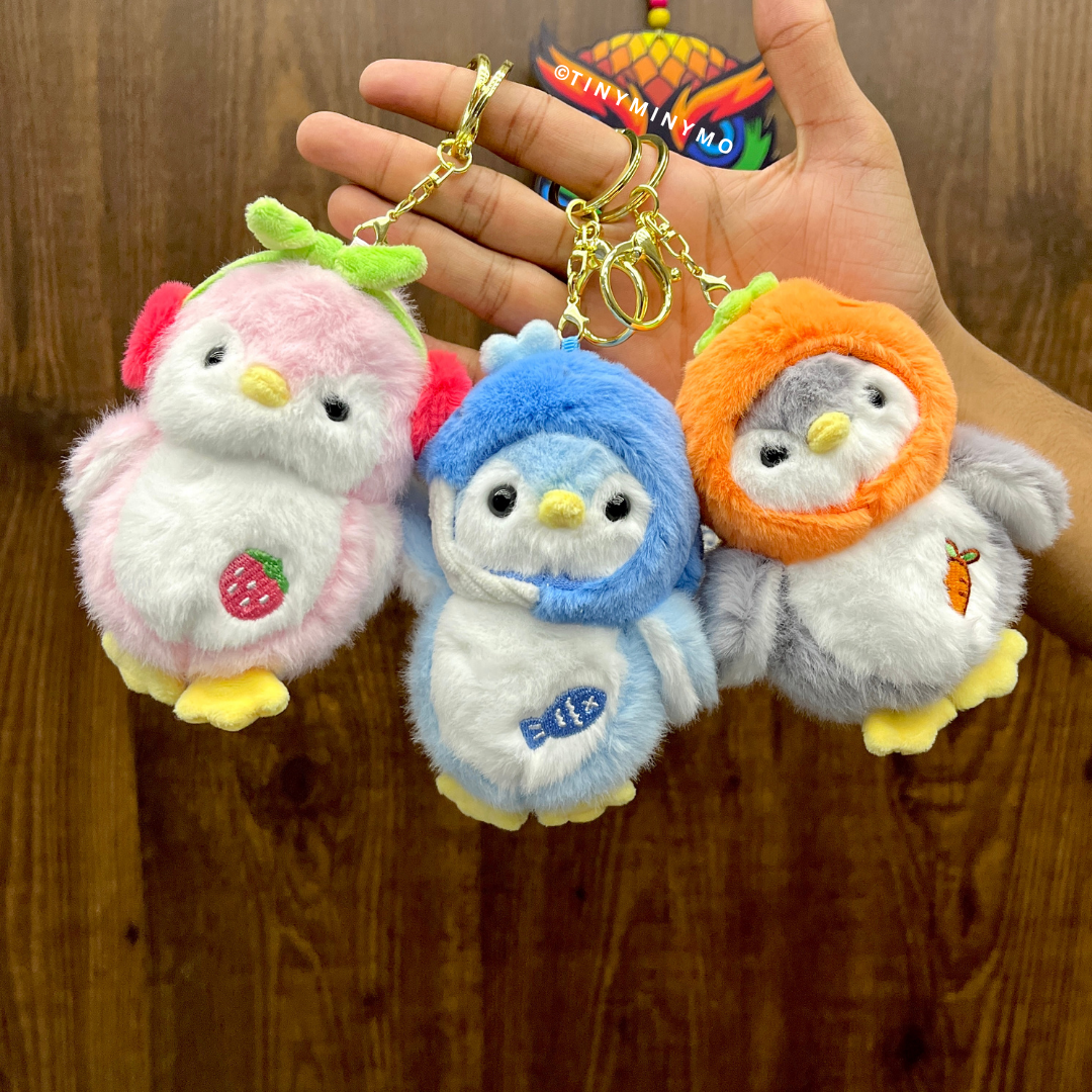 Plush Penguin 3D Keychain - Tinyminymo