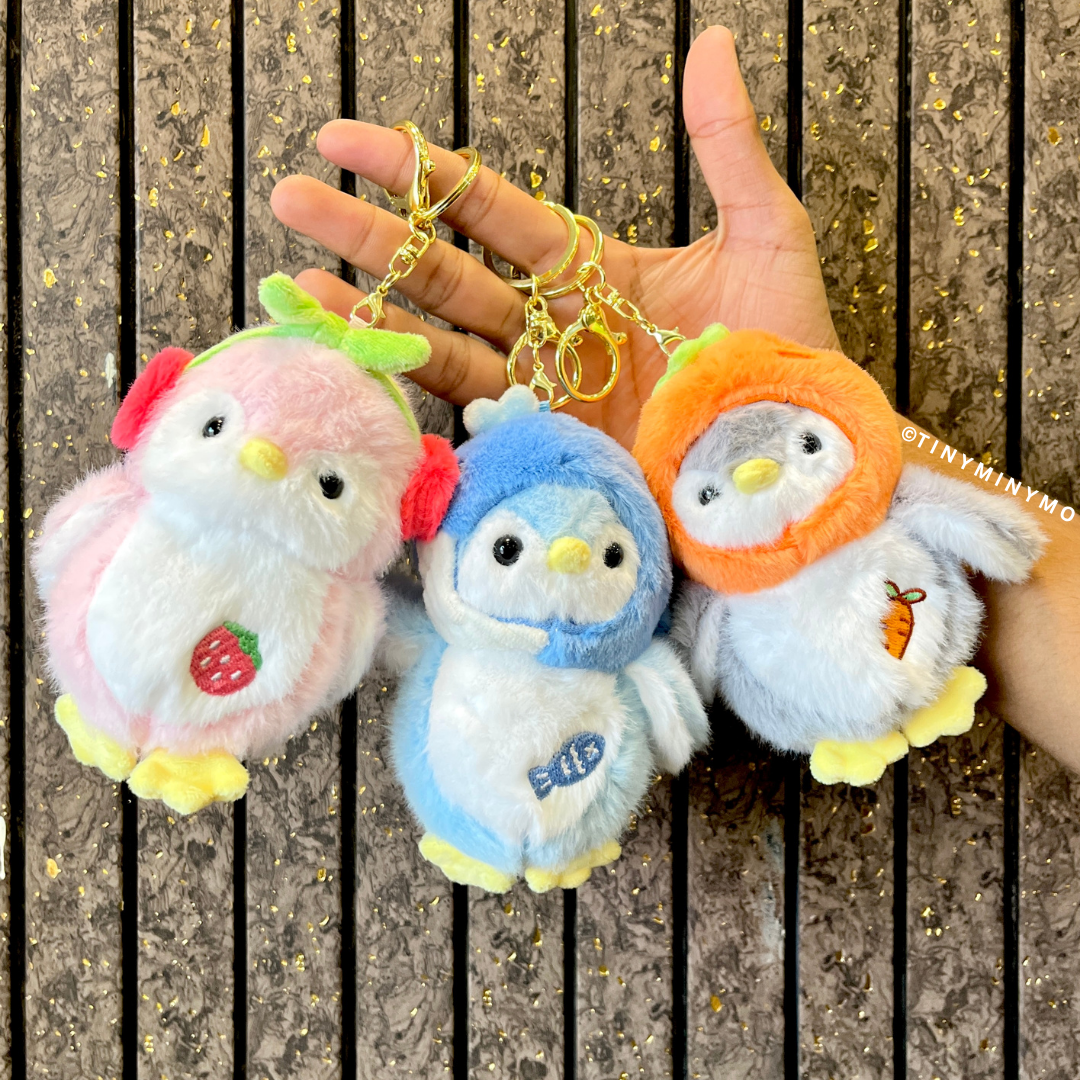 Plush Penguin 3D Keychain - Tinyminymo
