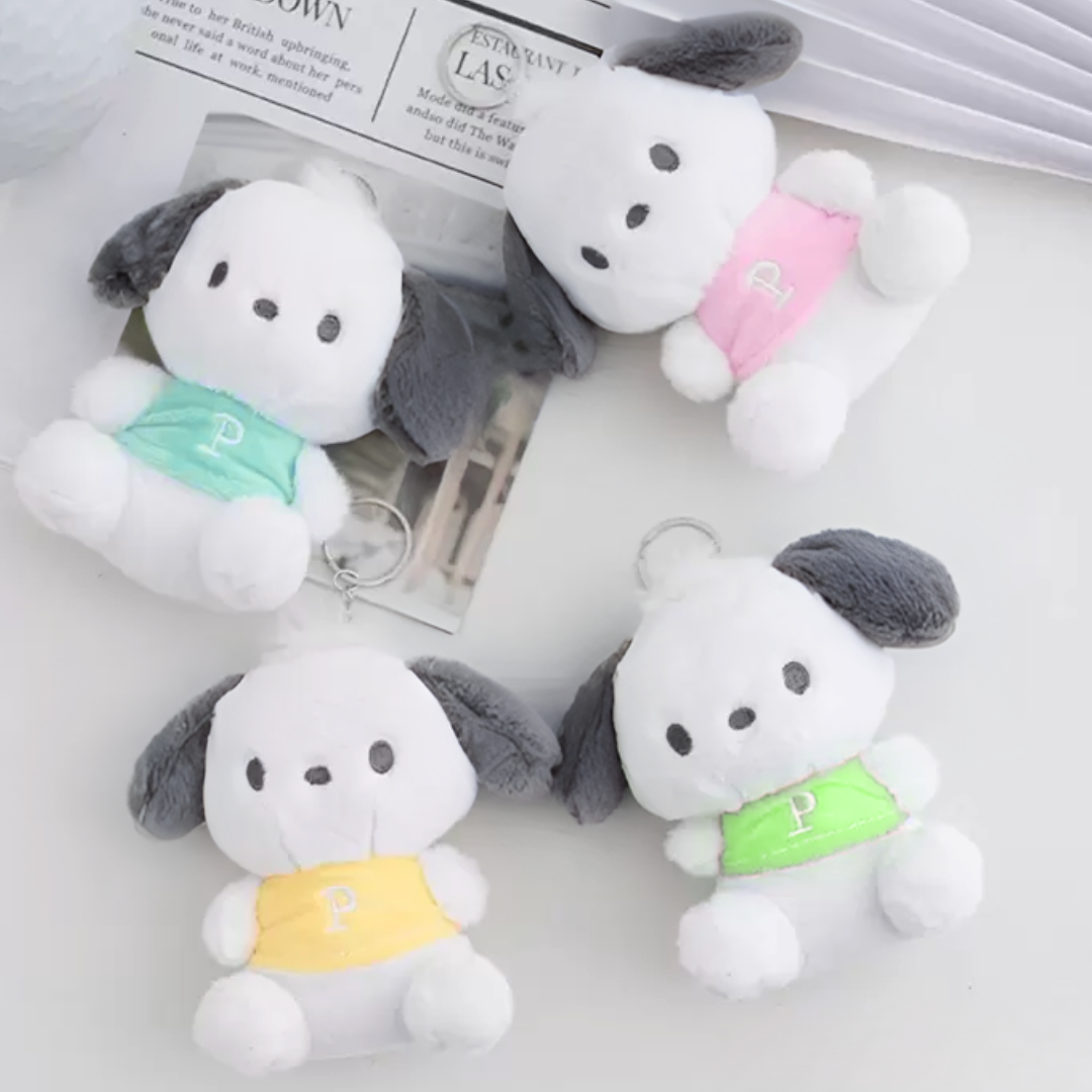 Plush Pochacco 3D Keychain - Tinyminymo