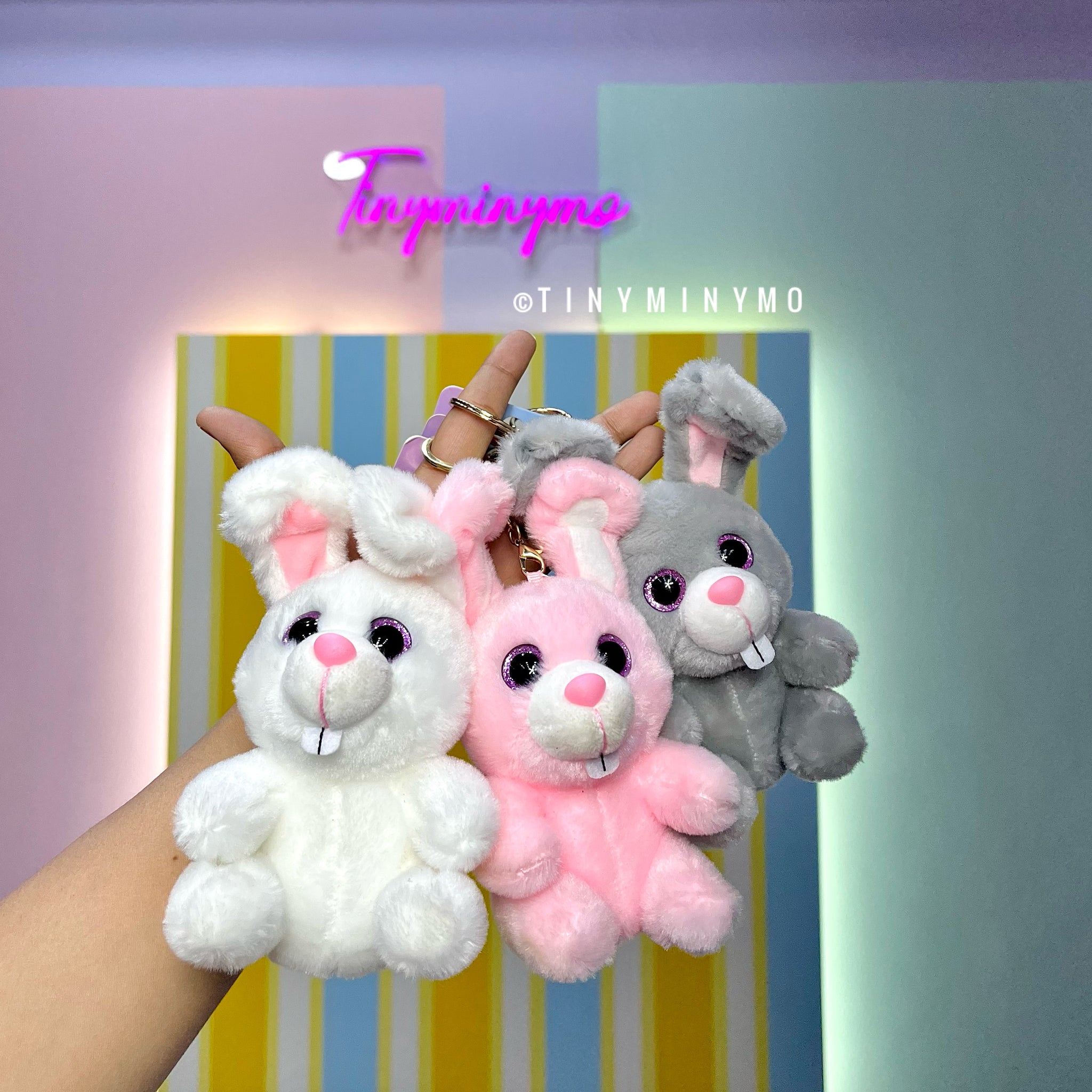 Cute Plush Rabbit Keychain Online