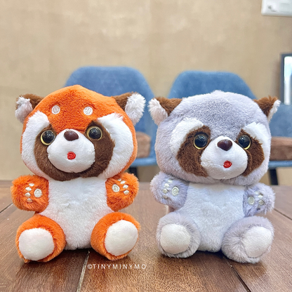 Plush Raccoon 3D Keychain - Tinyminymo