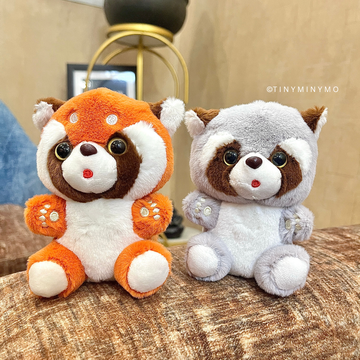 Cute Plush Raccoon Keychain Online