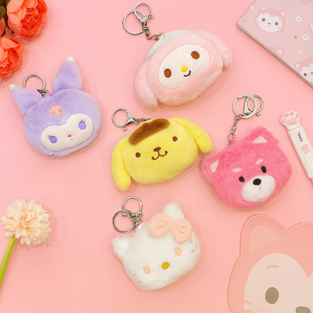 All Designs of Sanrio Cosmetic Mirror with Keychain - Tinyminymo