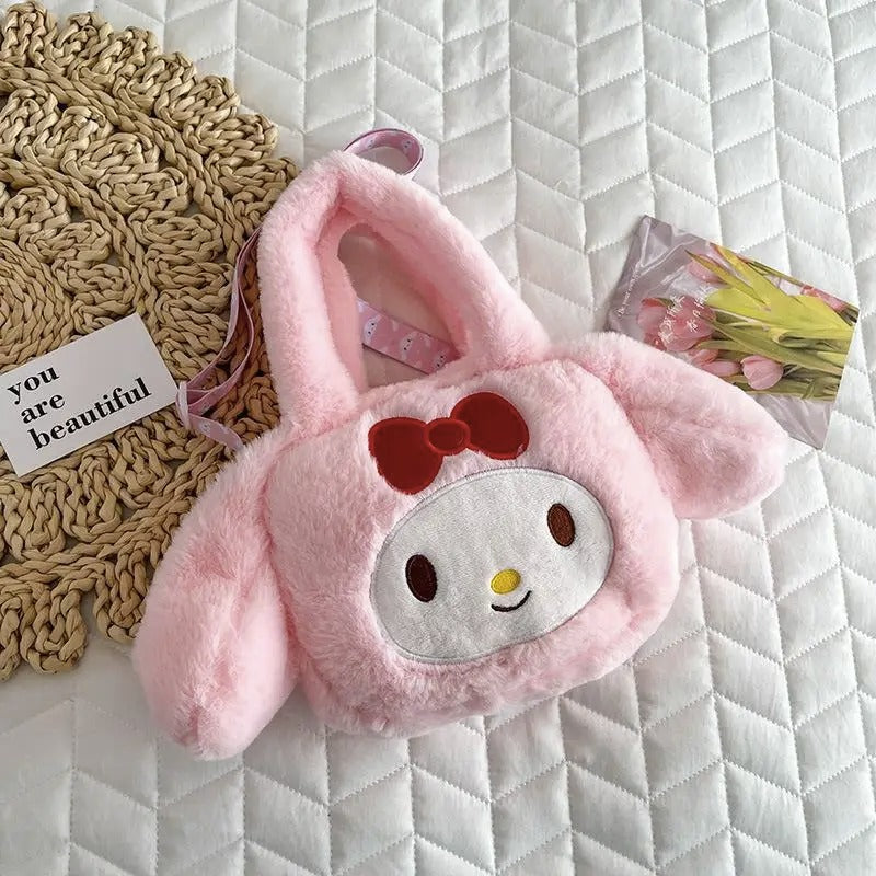 Plush Sanrio Handbag cum Sling Bag - Tinyminymo