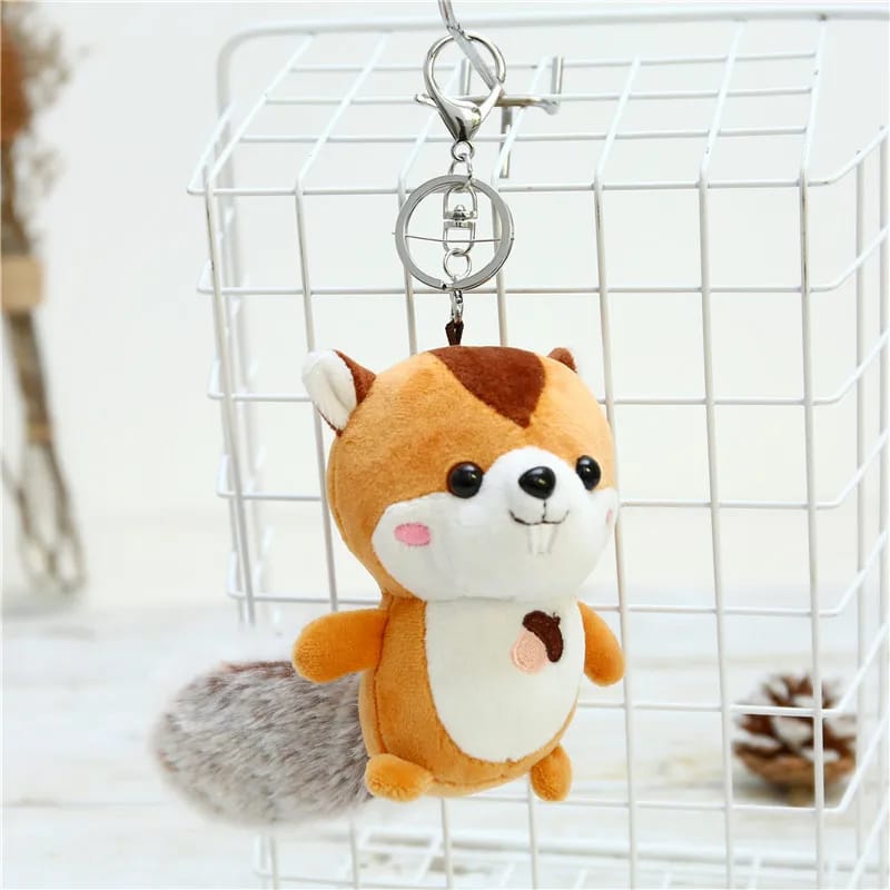 Plush Squirrel 3D keychain - Tinyminymo