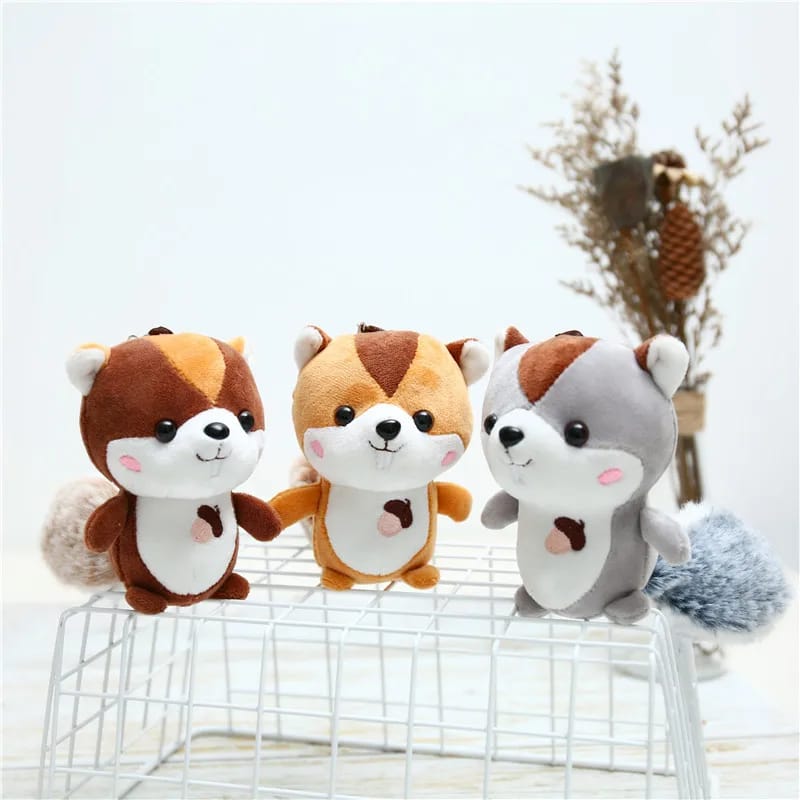 Plush Squirrel 3D keychain - Tinyminymo