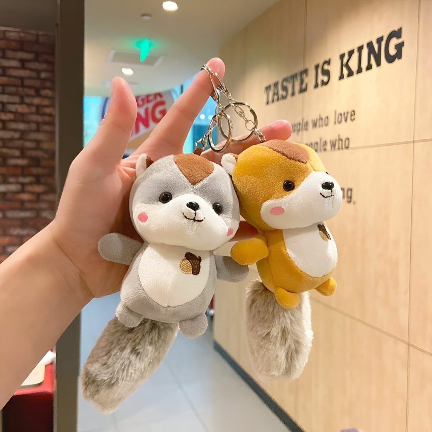 Plush Squirrel 3D keychain - Tinyminymo