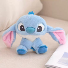 Load image into Gallery viewer, Light Blue Fluffy Stitch Keychain - Tinyminymo
