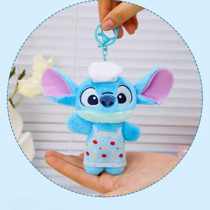 Light Blue Plush Stitch Keychain Held by a Hand - Tinyminymo