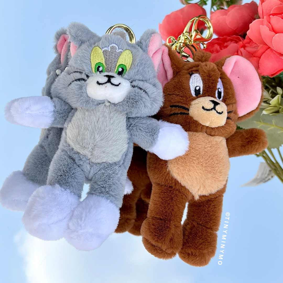 Plush Tom and Jerry 3D Keychain - Tinyminymo