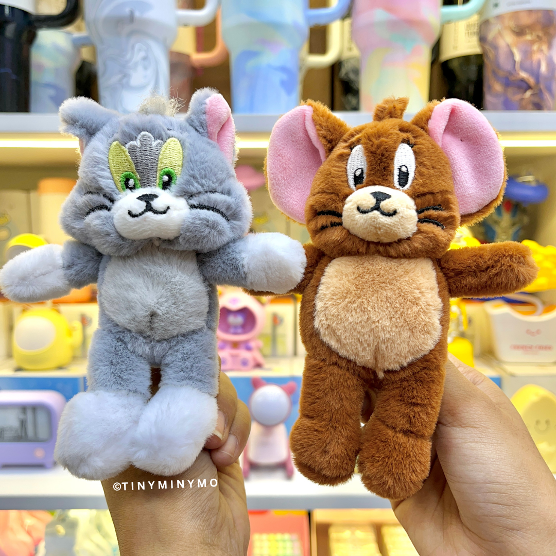 Plush Tom and Jerry 3D Keychain - Tinyminymo